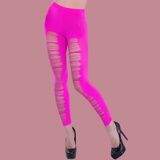 Chilirose's pink leggings, bringer en unik stil til dit outfit. Åbne kiler for et stilfuldt touch og kan vendes for en chic variation. 