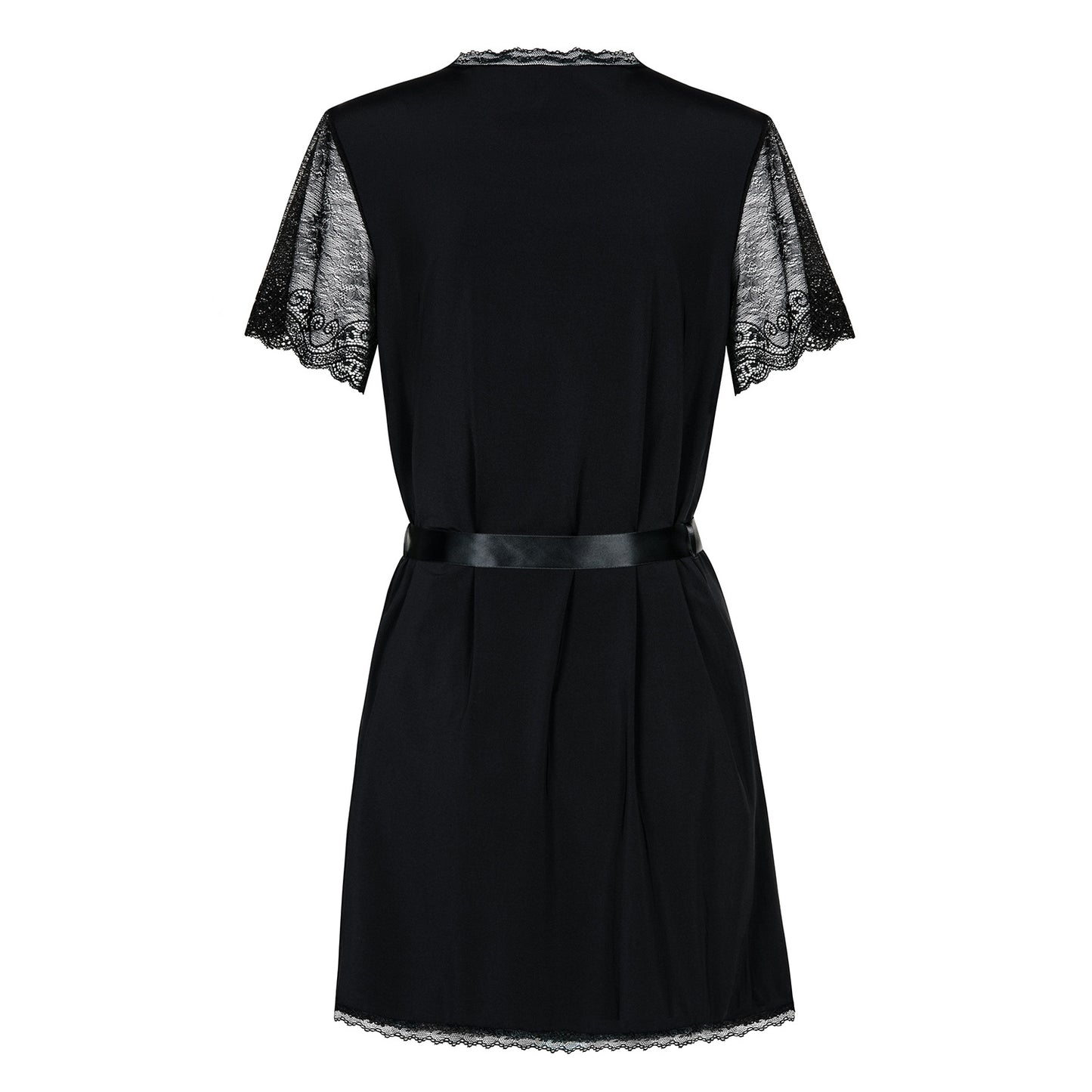 Obsessive, Miamor sort kimono - Indbegrebet af luksus: Obsessive Miamor sort kimono til uforglemmelige øjeblikke. Elegant, romantisk, uimodståelig.