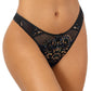 Axami, Valley Of Sensations g-streng skinner i sort tyl og farverigt broderi, hvilket udtrykker elegance. Dette lingeri er ikke bare tøj, men en fremtrædende modeudtalelse.