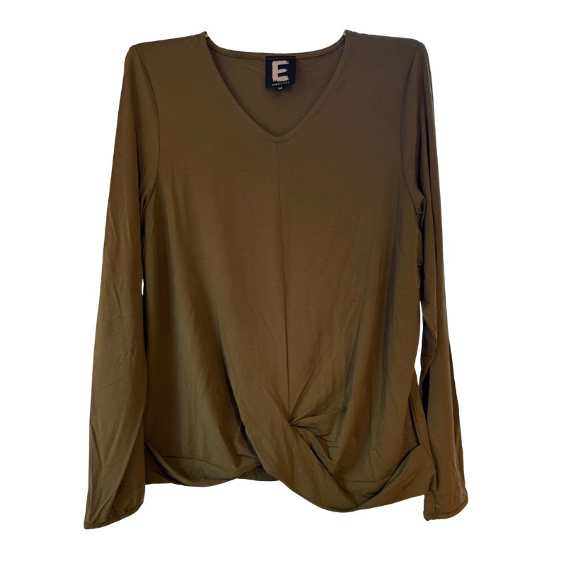 E Avantgarde, Langærmet grøn wrap trøje