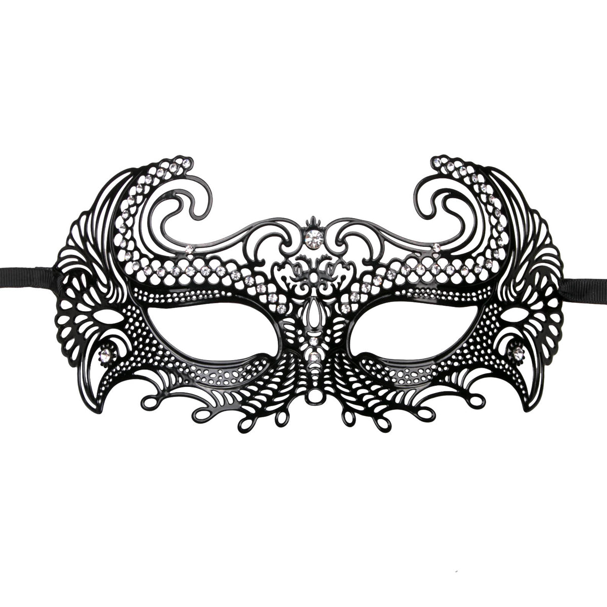 EasyToys, Venetiansk maske - Venetiansk elegance kombineres med fine detaljer. Fastgøres med silkebånd for optimal pasform. Perfekt til temafester og maskeradeballer.