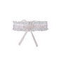 Julimex, Hvid strømpebånd - Elegante hvide strømpebånd, perfekte til festlige lejligheder som bryllupper. Dekoreret med delikate sløjfer og blomster, er de et must-have tilbehør.