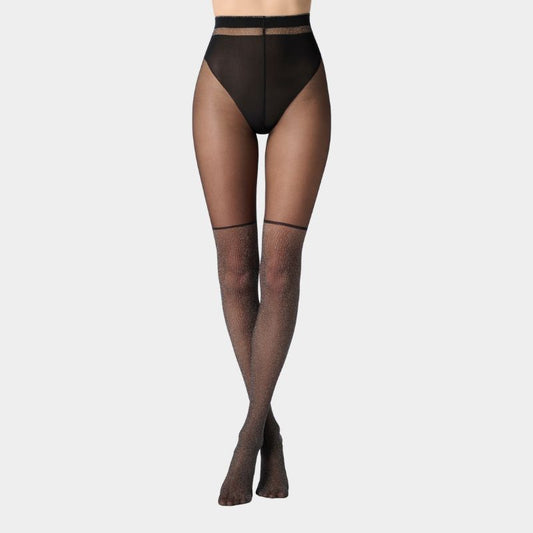 Oroblu, Precious Overknee sorte strømpebukser