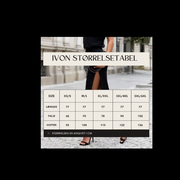 Ivon, Midi nederdel - sort
