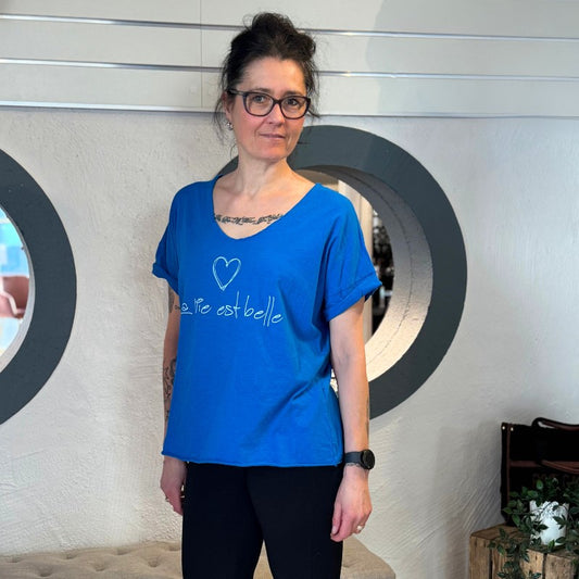 Elle Style, Naelle t-shirt blå