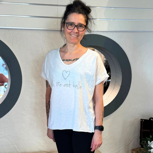 Elle Style, Naelle t-shirt hvid