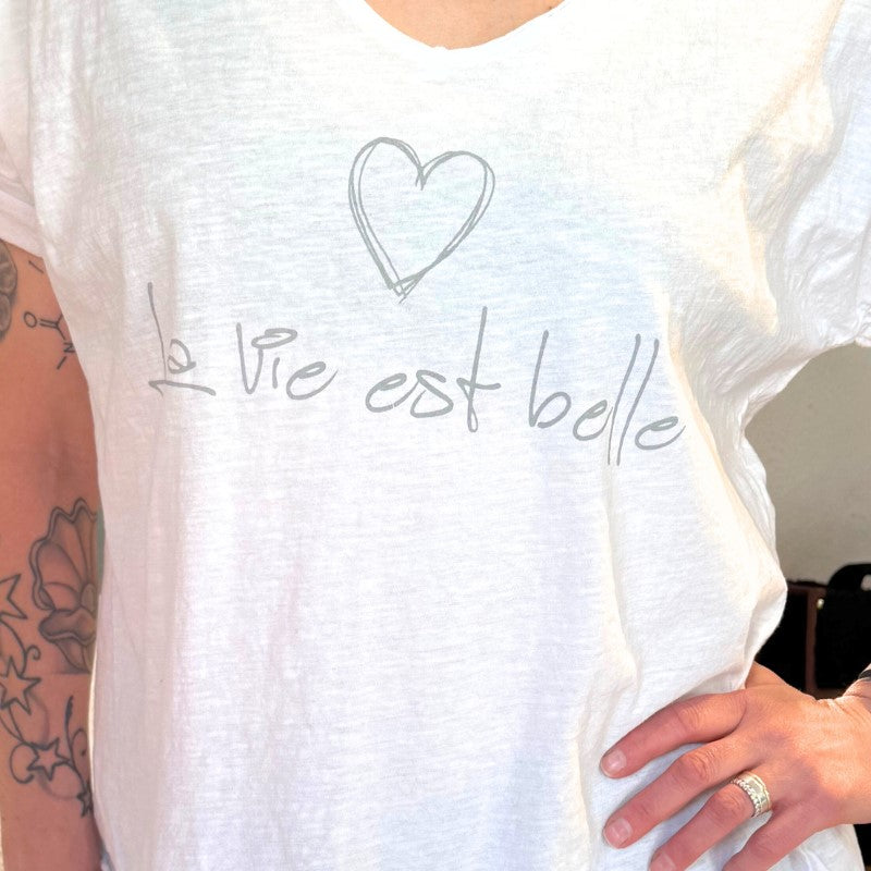Elle Style, Naelle t-shirt hvid