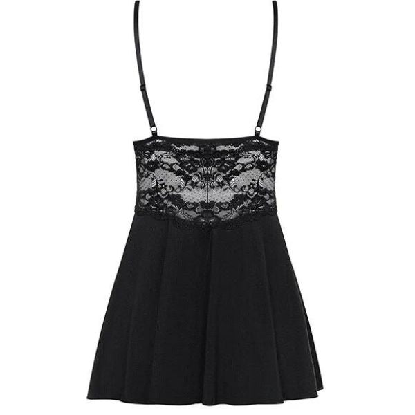 Obsessive, Midnight babydoll - Sort elegance, blonder, justerbare stropper. Føl dig uimodståelig i denne babydoll.