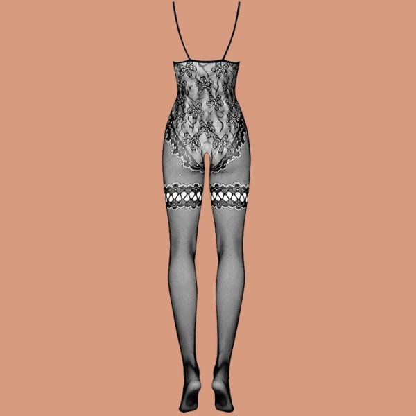Obsessive, Only Passion blonde bodysuit - Skab lige den stemning du vil med den smukke sorte blondemønster bodysuit. Med den på vil du tiltrække dig en del blikke!