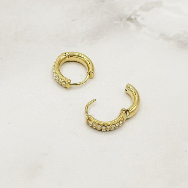 Emily, Starfish & Pearl øreringe - guld farvet