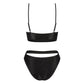 Obsessive, Miamelle sort bikini sæt - Selvsikkert Obsessive Miamelle sort bikini sæt med sporty elegance, smukke udskæringer og perfekt til sommeren!