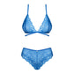 Obsessive, Bluellia blå bh sæt - Delikat, feminint: Blå blonder, komfortabelt snit. Obsessive selvforkælelse.